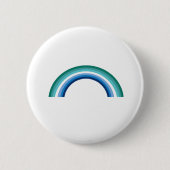 Gay-Männchen Rainbow-Azurblau Button (Vorderseite)