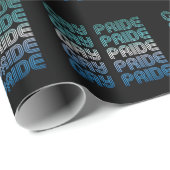 Gay-Männchen-Retro-Stolz Geschenkpapier (Rolleneckpunkt)