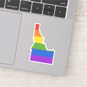 Gay Map of USA Staat von Idaho Aufkleber