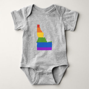 Gay Map of USA Staat von Idaho Baby Strampler