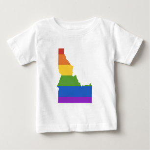 Gay Map of USA Staat von Idaho Baby T-shirt