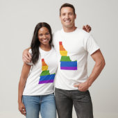 Gay Map of USA| Staat von Idaho T-Shirt (Unisex)