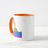 Gay Map of USA| Staat von Idaho Tasse (Vorderseite Links)