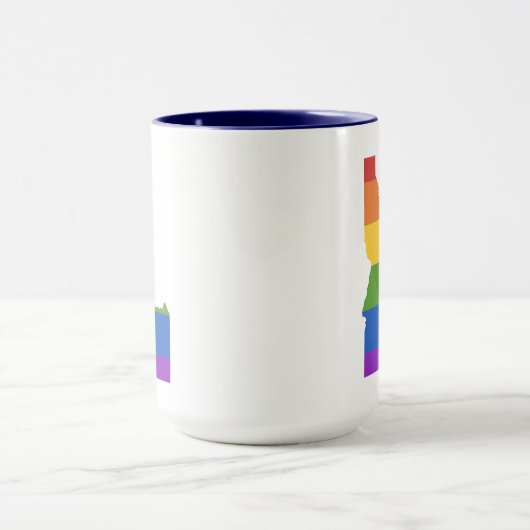 Gay Map of USA| Staat von Idaho Tasse (Zentrum)
