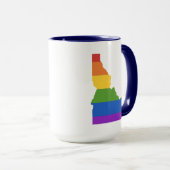 Gay Map of USA| Staat von Idaho Tasse (VorderseiteRechts)