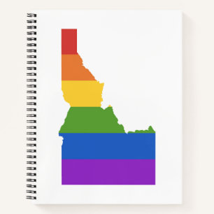 Gay Map USA   Staat Idaho Notizblock