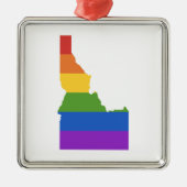 Gay Map USA | Staat Idaho Ornament Aus Metall (Vorne)