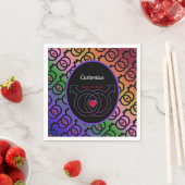 Gay Marriage Personalisiert Rainbow Paper Napkins Serviette (Beispiel)