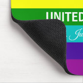 Gay Marriage Rainbow Flag LGBT Benutzerdefinierter Mousepad (Ecke)