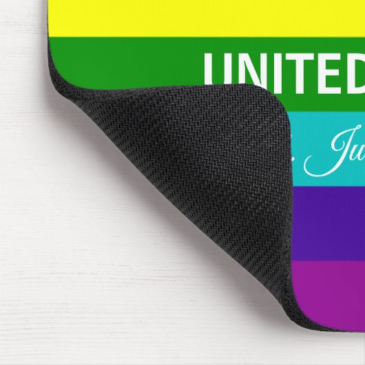 Gay Marriage Rainbow Flag LGBT Benutzerdefinierter Mousepad (Ecke)