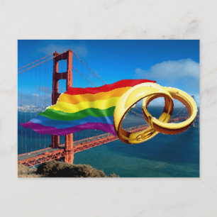 Gay Marriage San Francisco Postkarte