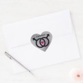 Gay Marriage Silver Heart Sticker (Umschlag)