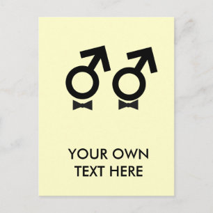 Gay Marriage T - Shirt Postkarte