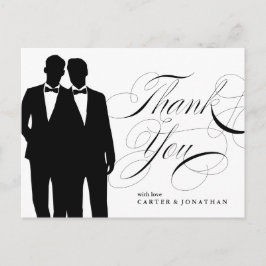 Gay Marriage Vielen Dank Postcard Zwei Grossstädte Postkarte