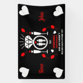 Gay Men 1sth Wedding-Jubiläumsbanner Banner (Vertikal)