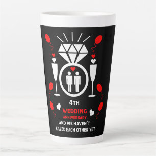 Gay Men 4. Hochzeitstag Milchtasse