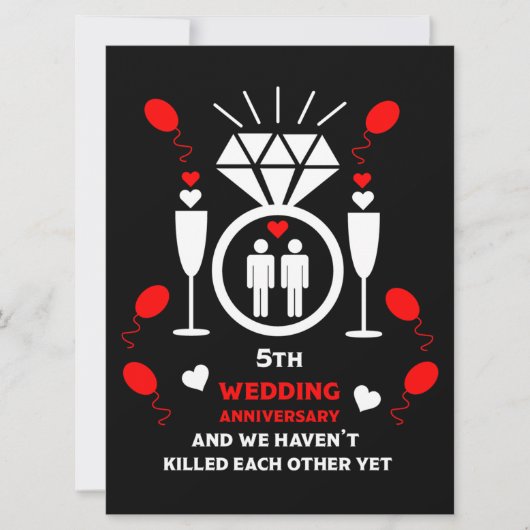 Gay Men 5. Hochzeitstag (Vorderseite)