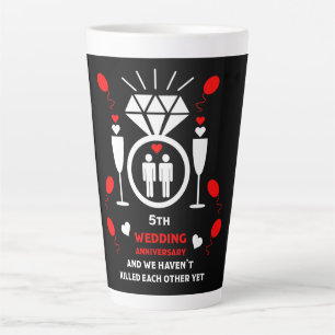 Gay Men 5. Hochzeitstag Milchtasse