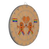 Gay Men Christmas Gingerbread Dartscheibe (Vorderseite Links)