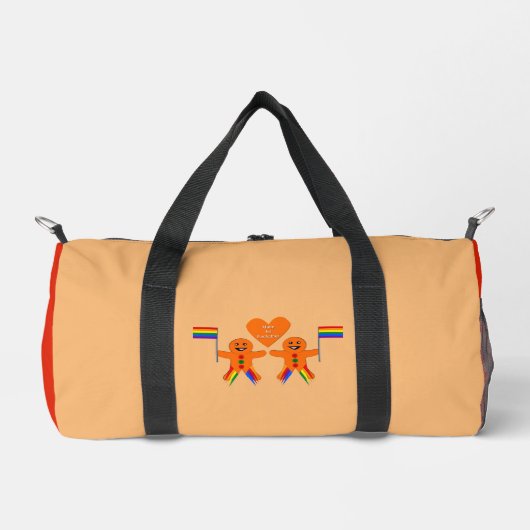 Gay Men Christmas Gingerbread Duffle Bag (Vorderseite)