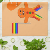 Gay Men Christmas Gingerbread Geschirrtuch (Gefaltet)