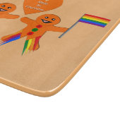 Gay Men Christmas Gingerbread Schneidebrett (Ecke)