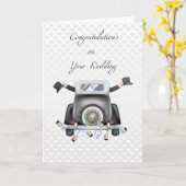 Gay Men, Just Married Congratulations Karte (Gelbe Blume)