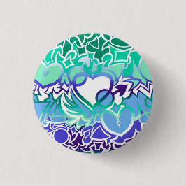 Gay Men MLM Pride Squiggle Button