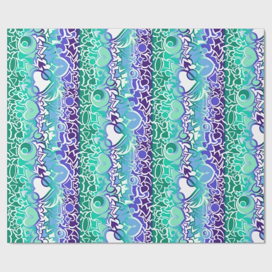 Gay Men MLM Pride Squiggle Geschenkpapier (Flach)