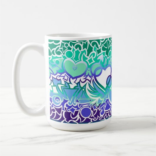 Gay Men MLM Pride Squiggle Kaffeetasse (Links)