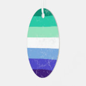 Gay Men Ornament Aus Metall (Vorderseite links)