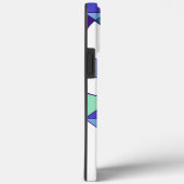 Gay Men Pride Abstrakt Geometric Blue Green Case-Mate iPhone Hülle (Rückseite / Rechts)