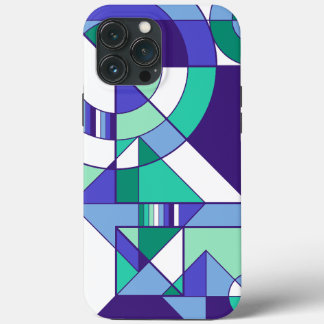 Gay Men Pride Abstrakt Geometric Blue Green Case-Mate iPhone Hülle