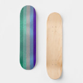 Gay Men Pride Flag Glitzer Glitzern LGBTQ Skateboard (Vorderseite)