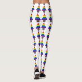 Gay Men Rainbow Christmas Tree Leggings (Rückseite)