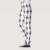 Gay Men Rainbow Christmas Tree Leggings (Links)