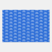 Gay Men Rainbow Christmas Tree und präsentiert Cus Geschenkpapier Set (Vorderseite 3)