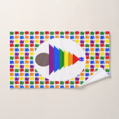 Gay Men Rainbow Christmas Tree und Presents Handtuch (Handtuch)