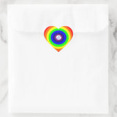 Gay Men Round Rainbow Aufkleber (Tasche)