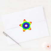 Gay Men Round Rainbow Aufkleber (Umschlag)