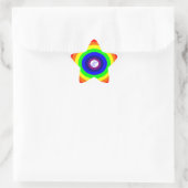 Gay Men Round Rainbow Aufkleber (Tasche)
