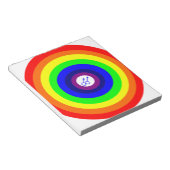 Gay Men Round Rainbow Notepad Notizblock (angewinkelt)