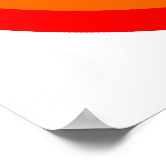 Gay Men Round Rainbow Poster (Ecke)