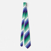 Gay Men Stolz, gestreift Print, LGBTQ PRIDE Krawatte (Rückseite)