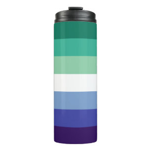 Gay Men Stolz, gestreift Print, LGBTQ PRIDE Thermosbecher