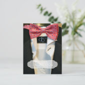 Gay Men Wedding Danke Postkarte (Stehend Vorderseite)