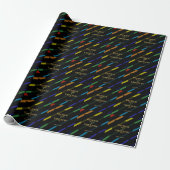 Gay Men Wedding Elegant Rainbow Geschenkpapier (Ungerollt)