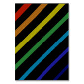 Gay Men Wedding Elegant Rainbow Tischnummer (Rückseite)