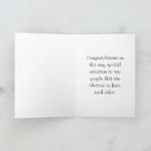 Gay Men Wedding Gratulation Male Karte (Innenseite)