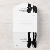 Gay Men Wedding Mr & Mr Tuxedo All In One Einladung (Außenbereich)